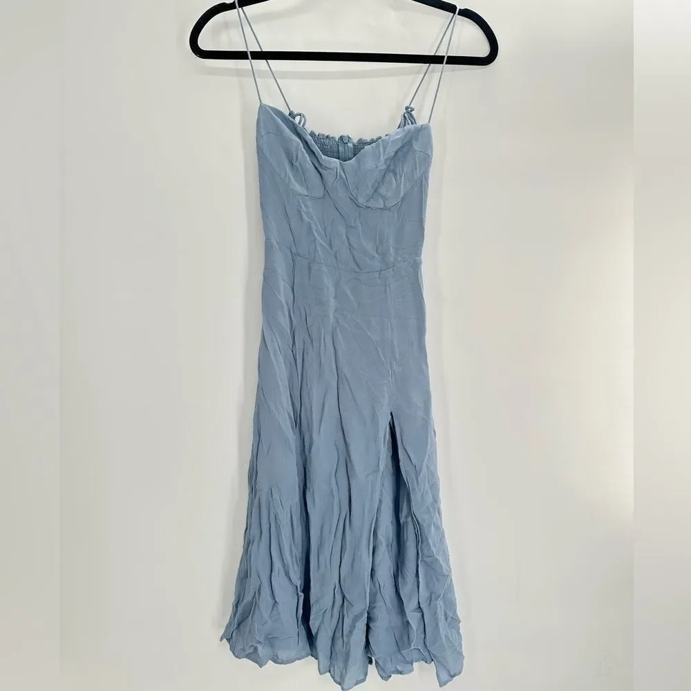 Reformation Juliette Dress in Mineral Blue Size 4 - Picture 5 of 13